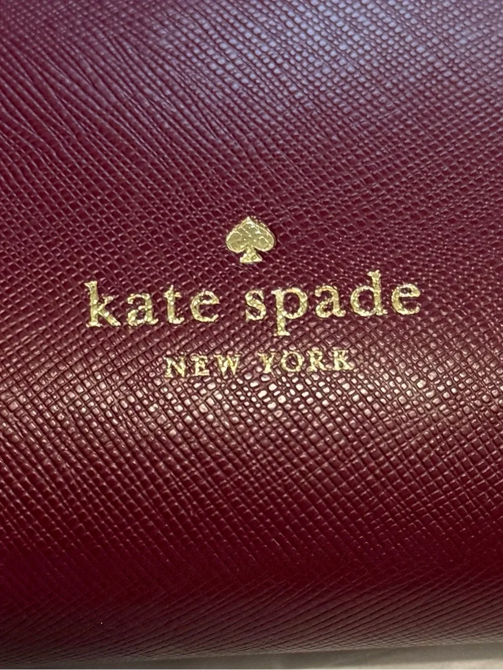 kate spade Burgundy Leather Crossbody Bag